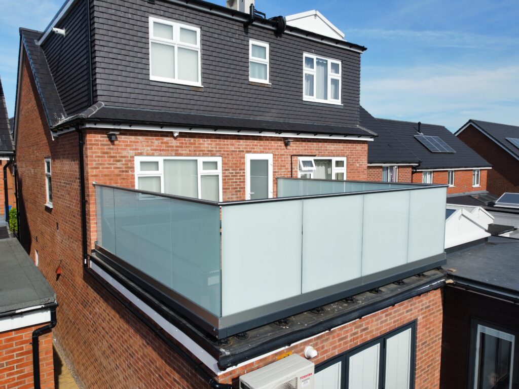 The finished rooftop terrace project